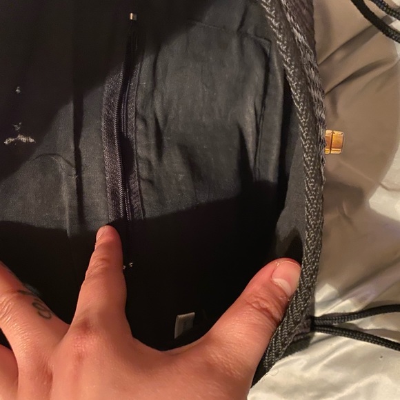 *Donated* Black Straw Clutch & Crossbody - Picture 9 of 10